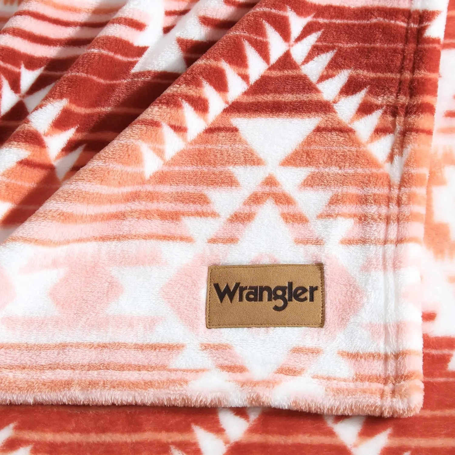 Wrangler - Blanket, Ultra Soft Plush Fleece Bedding, Yellowstone Inspired, Luxuriously Soft Bedding for Bed or Couch (Jericho Peach Pink, Twin)