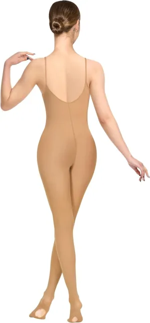 WYHDY Women's Ballet Nude Full Body Dance Tights Transparent and Nude Straps