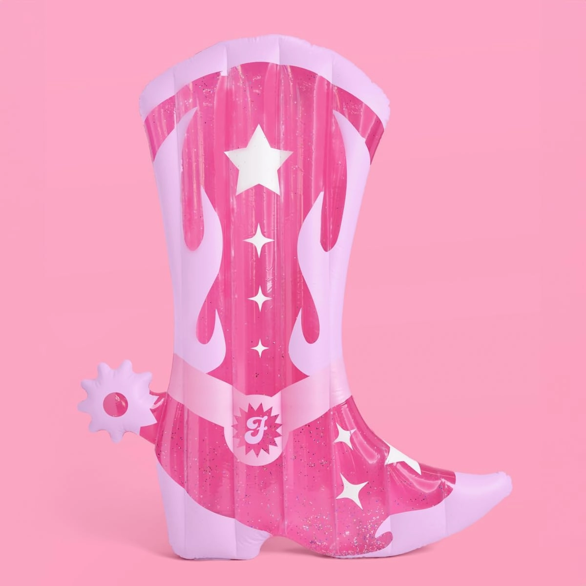 xo, Fetti Cowgirl Boot Pool Float - 6 ft Glitter | Last Rodeo Bachelorette Pool Decorations, Western Birthday Party Supplies, Space Cowboy, Nashville Bride Gift, Bday Favor