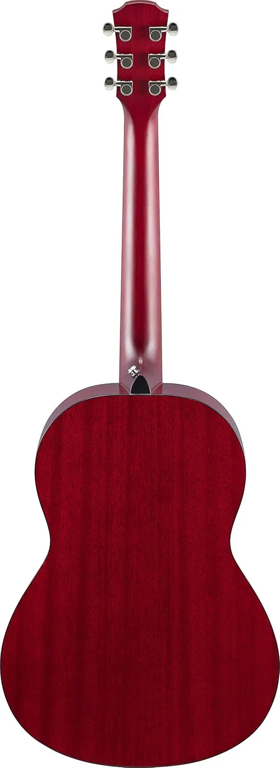 Yamaha CSF1M CRB Parlor Size Acoustic Guitar with Hard Gig Bag, Crimson Red Burst
