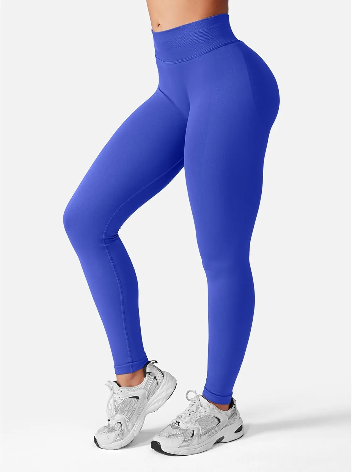 YEOREO SoftHue Hidden Scrunch Butt Workout Leggings for Women Seamless Mid Low Waist 25" Impact Yoga Pants Tummy Control