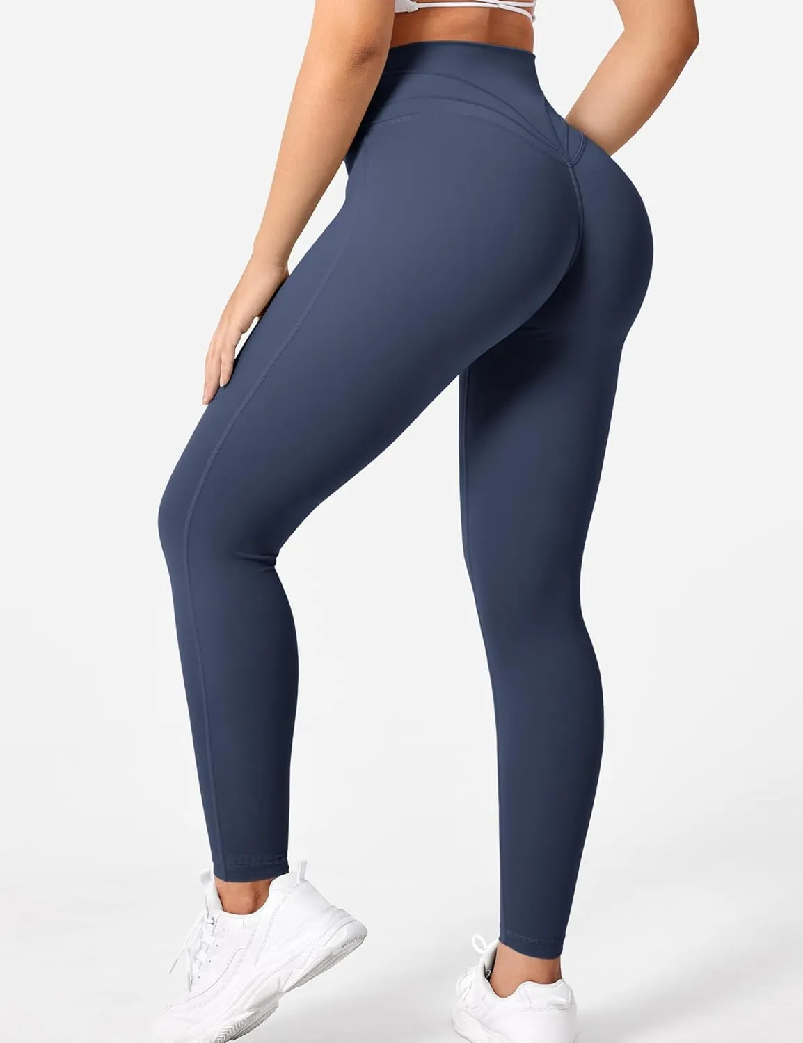 YEOREO Workout Leggings for Women Tummy Control Butt Lifting Leggings High Waisted Cross Waist Gym Yoga Compression Pants