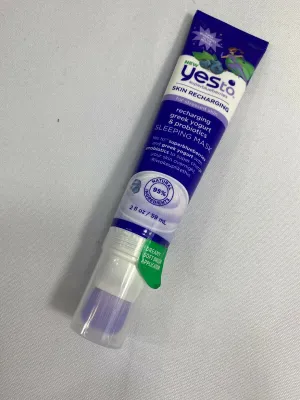 Yes To Super Blueberries Recharging Sleeping Mask Face Stressed Yogurt 2oz
