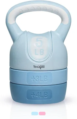 Yes4All Kettlebell Sets - Adjustable Kettlebell Set for Strength Training - Kettlebells Adjustable Weight for Versatile Workouts
