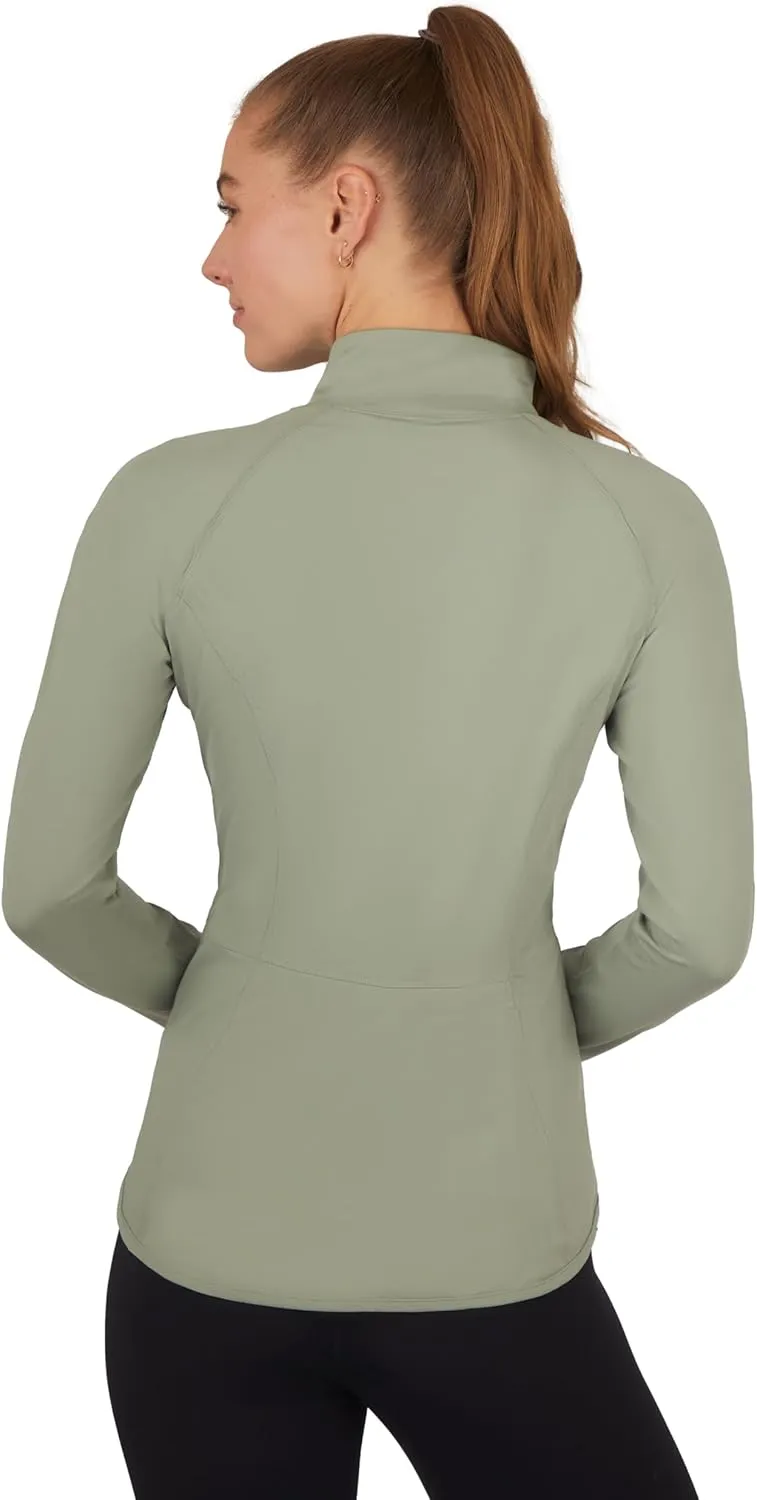Yogalicious Womens Ultra Soft Lightweight Full Zip Yoga Jacket with Pockets