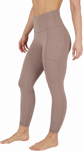 Yogalicious High Waist Ultra Soft 7/8 Ankle Length Leggings with Pockets for Women