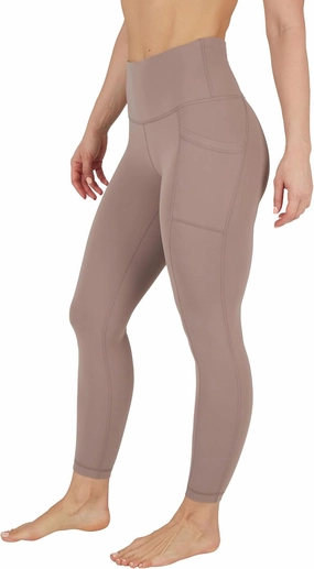 Yogalicious High Waist Ultra Soft 7/8 Ankle Length Leggings with Pockets for Women