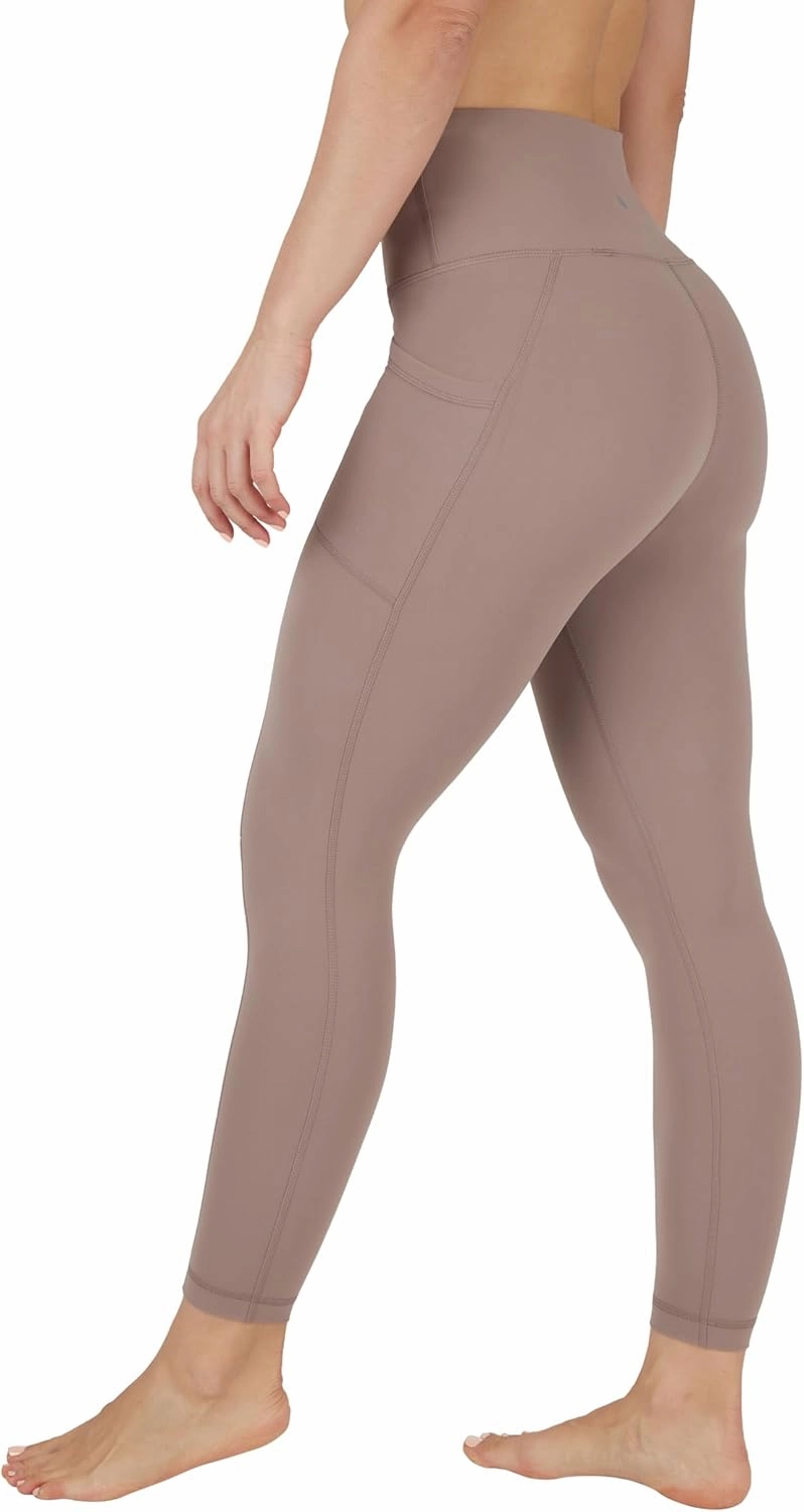 Yogalicious High Waist Ultra Soft 7/8 Ankle Length Leggings with Pockets for Women