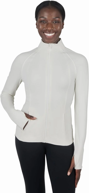 Yogalicious Womens Ultra Soft Lightweight Full Zip Yoga Jacket with Pockets