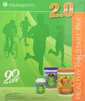 Youngevity Healthy Body Start Pack 2.0 (Beyond Tangy Tangerine 2.0, Osteo FX Powder, Ultimate EFA Plus) (Worldwide Shipping) by Youngevity