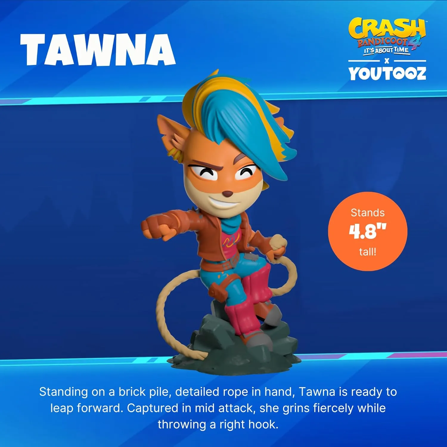 Youtooz Tawna Bandicoot Figurine, 4.8" Tawna Figure Crash Bandicoot Collection