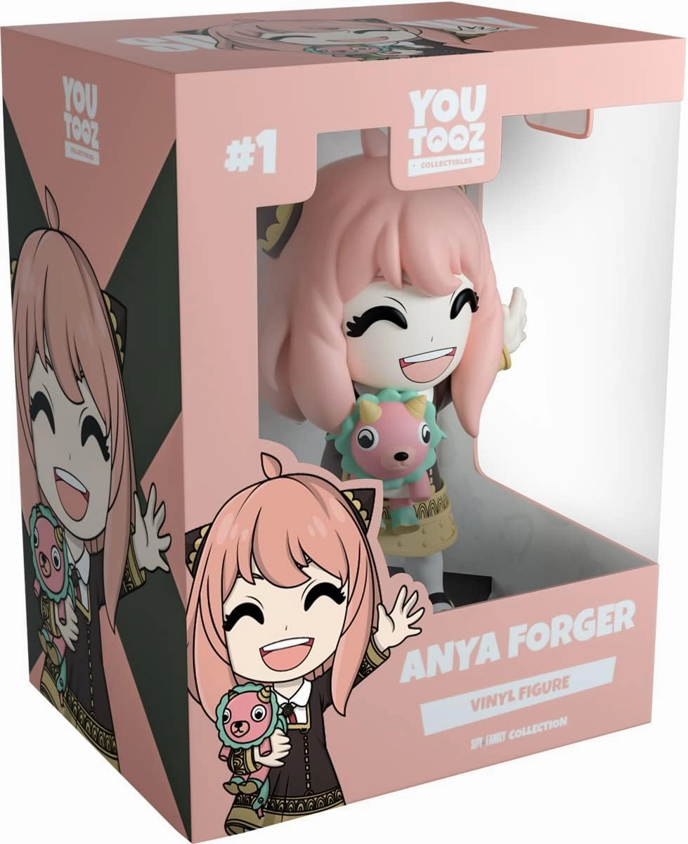 Youtooz Anya Forger 4.3" Vinyl Figure, Official Licensed Telepath Anya with Chimera Collectible from Anime Spy x Family, by Youtooz Spy x Family Collection