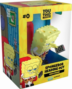 Youtooz Spongebob Heading Out 3 inch Vinyl Figure, Funny Internet Meme Figure Spongebob Collection Based on Internet Meme Heading Out