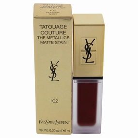 Yves Saint Laurent Tatouage Couture The Metallics Lip Gloss - 102 Iron Pink Spi Women Lip Gloss 0.2 oz