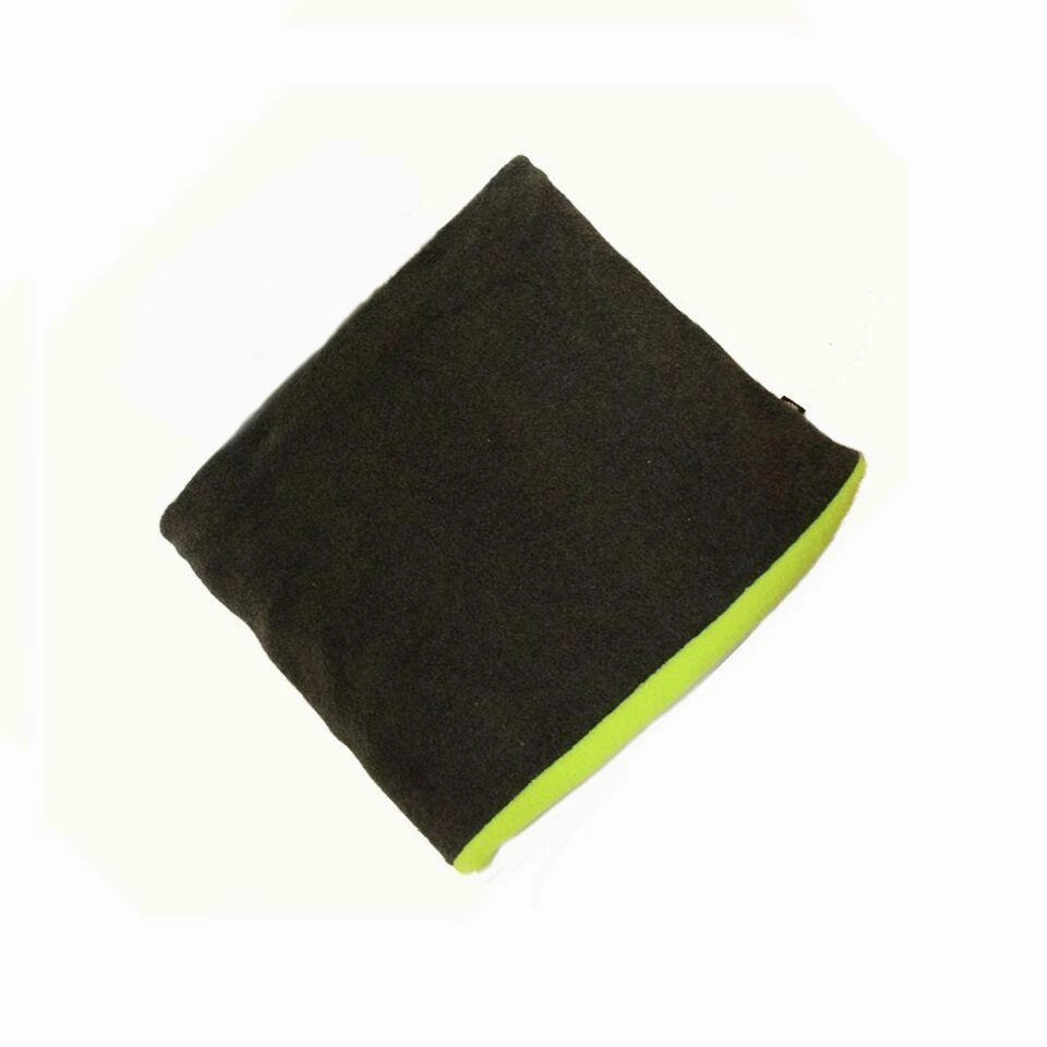 ZANheadgear Microfleece Neck Gaiter - Grey and High-Vis Lime
