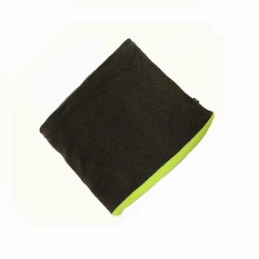 ZANheadgear Microfleece Neck Gaiter - Grey and High-Vis Lime