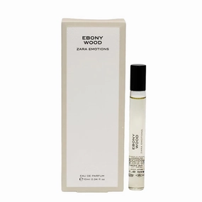 Zara Emotions Ebony Wood Eau De Parfum for Women Rich Woody Scent with Grapefruit Pink Pepper Coffee and Vetiver by Jo Malone CBE 10 ML (0.34 FL. OZ)