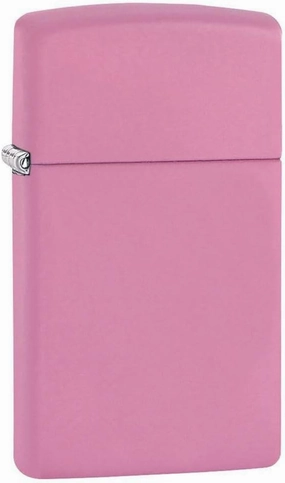 Zippo Slim Pink Matte Pocket Lighter