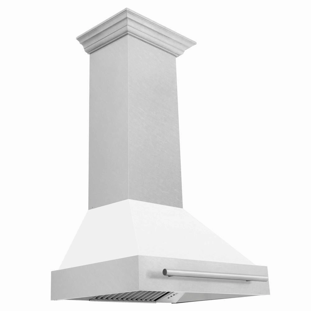 ZLINE 30 in. Fingerprint Resistant Stainless Steel Range Hood with Color Shell Options (8654SNX-30)