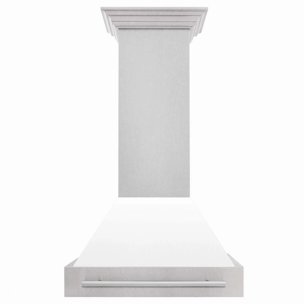 ZLINE 30 in. Fingerprint Resistant Stainless Steel Range Hood with Color Shell Options (8654SNX-30)